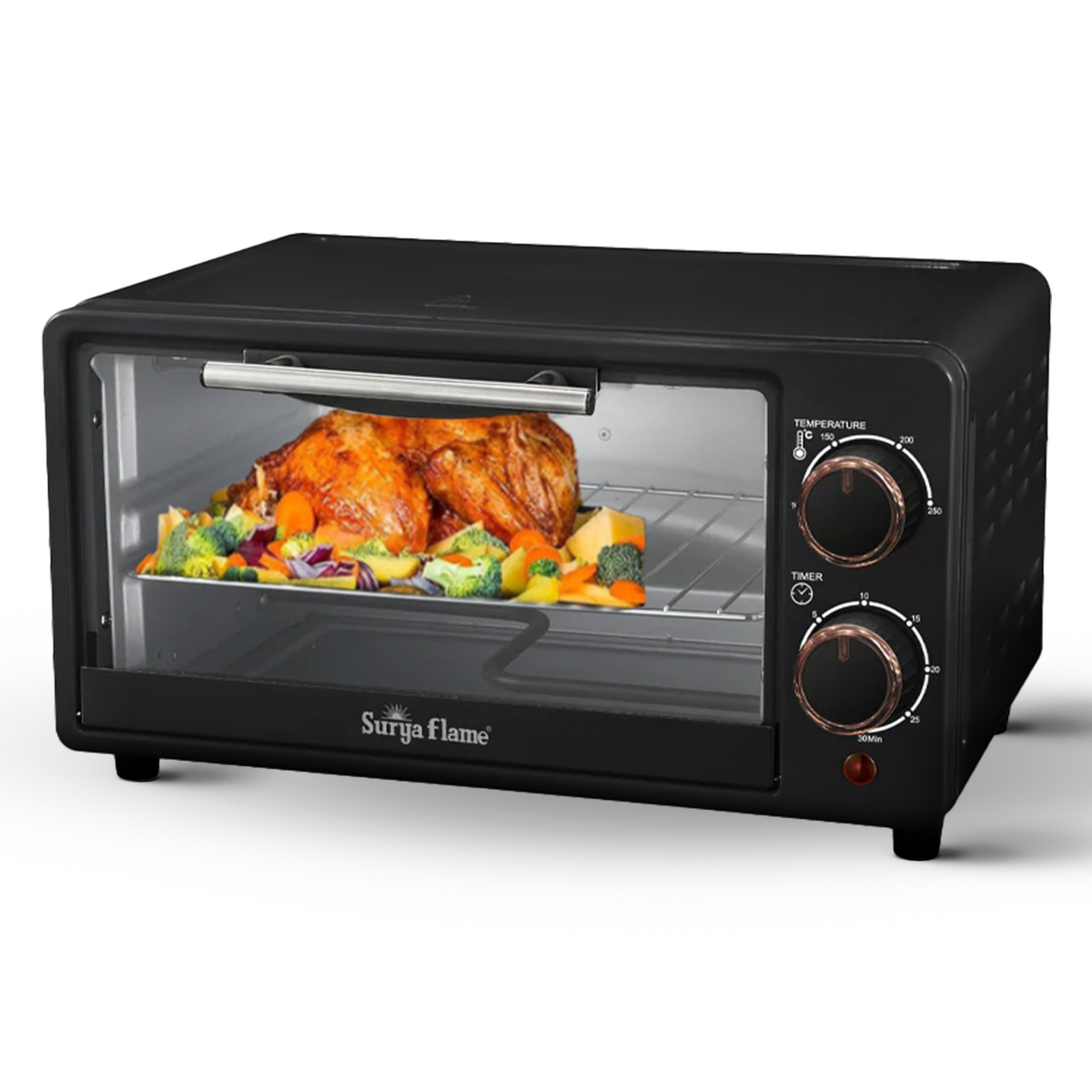 Surya Flame Zolo OTG (10Liters) with Temperature Selection 800 W, Powd