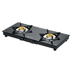 Surya Flame "CRETA GLASS COOKTOP" L.P.G Stove 2 Burner, ISI Certified, Doorstep Services, 2 Years Warranty