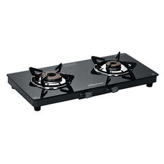 Surya Flame "CRETA PRO GLASS COOKTOP" L.P.G Stove 2 Burner, ISI Certified, Doorstep Services, 5 Years Warranty