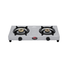 Surya Flame "SLEEK COOKTOP" 2 Burner Mild Steel L.P.G Stove with SS Drip Tray Cooktop With BIS Certified and Doorstep Service 2 Years Warranty