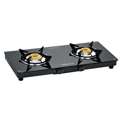 Surya Flame "CRETA GLASS COOKTOP" L.P.G Stove 2 Burner, ISI Certified, Doorstep Services, 2 Years Warranty