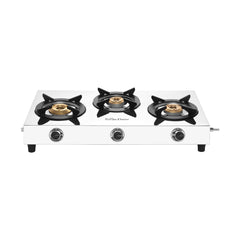 Surya Flame "TRINITY COOKTOP" 3 Burner Stainless Steel PNG Stove With BIS Certified and Doorstep Service 2 Years Warranty