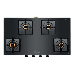 Surya Flame "LUX COOKTOP" L.P.G Stove 4 Burner, ISI Certified, Doorstep Services, 5 Years Warranty