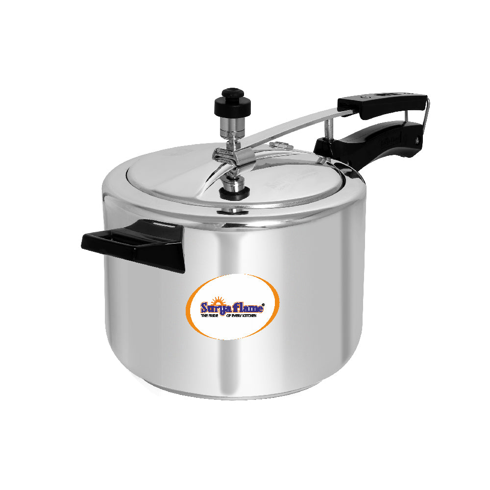 Surya Flame 3 Litre "REPUBLIC PRESSURE COOKER" Inner Lid, Aluminum Base and Induction Compatible ISI certified(Silver)