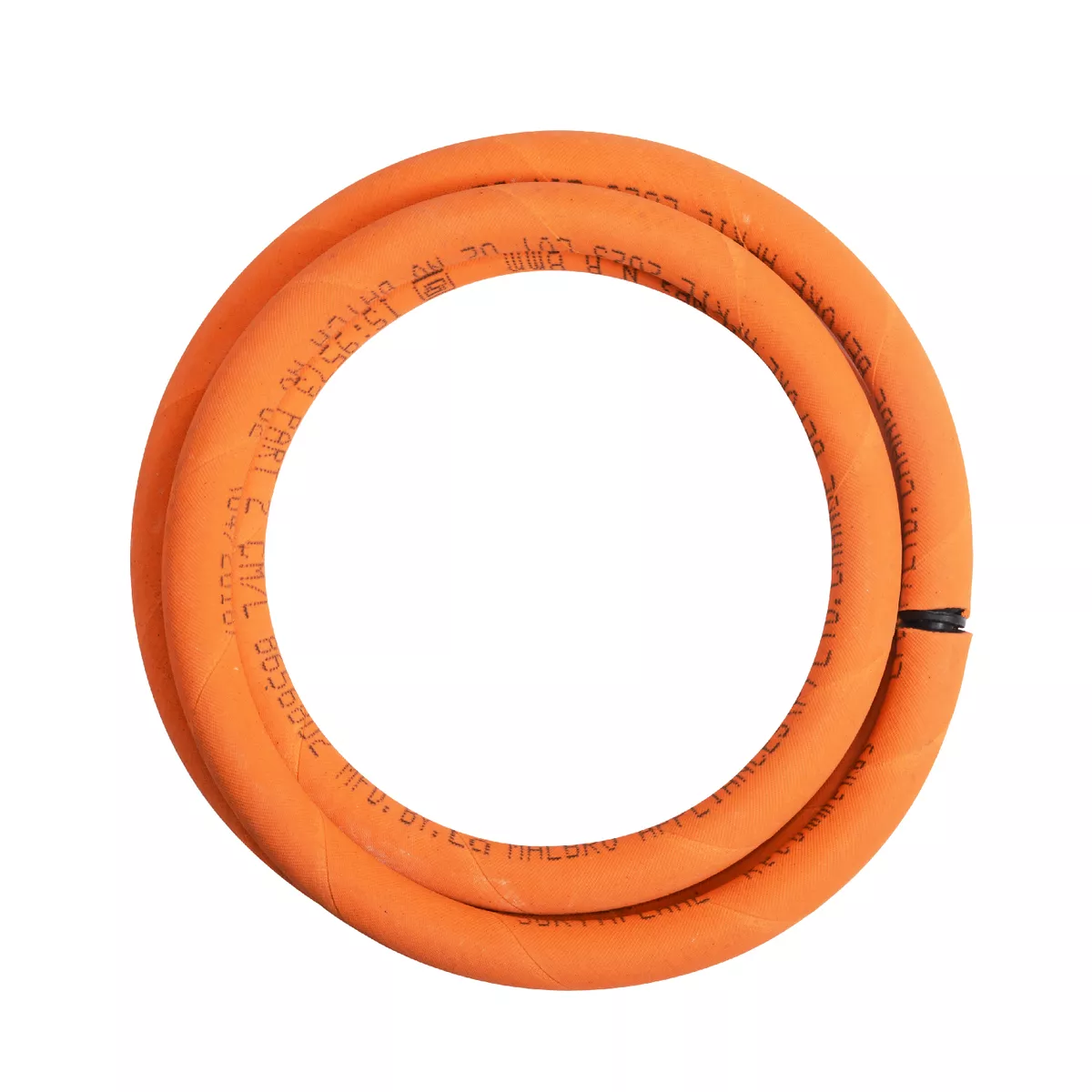Surya Flame L.P.G Hose Pipe 1.5M, Dual Layer Rubber Made with Reinforced Steel Wire ISI Certified 100% Flame Resistant 5 Years Warranty - Orange